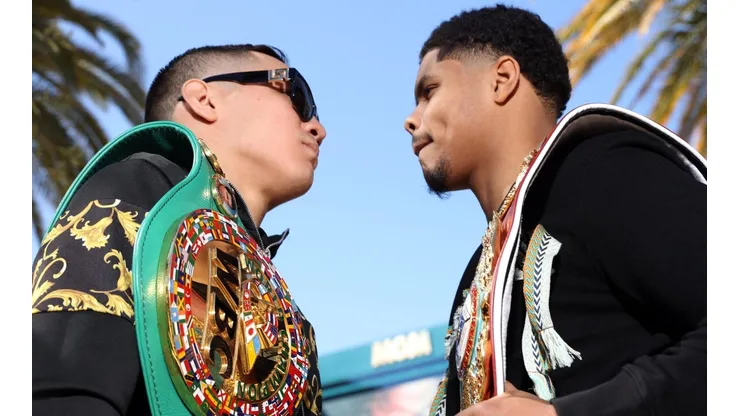 Oscar Valdez le pegó duro a Shakur Stevenson y ni siquiera se subieron al ring