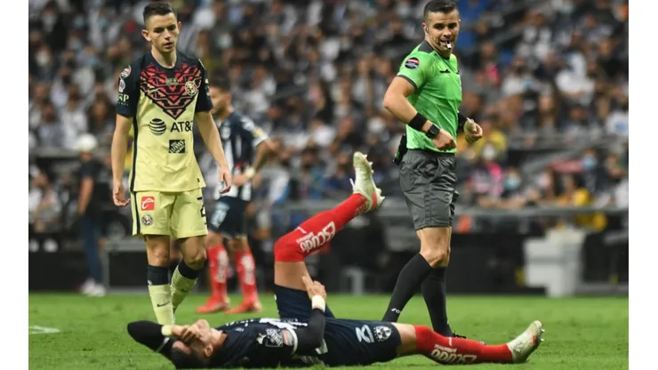 Rogelio Funes Mori en la final de la Concachampions 2021 ante América.