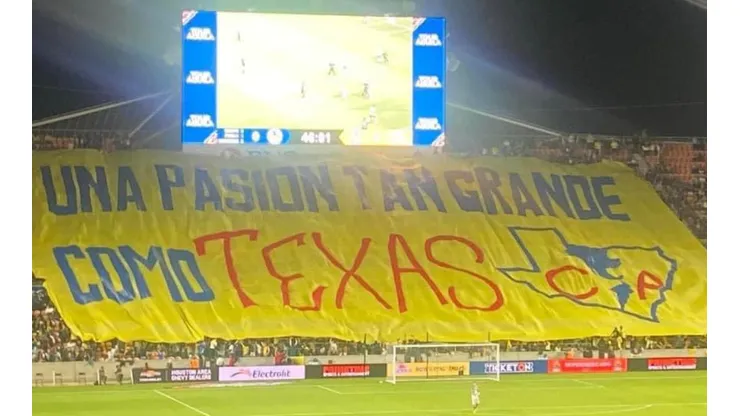 La afición del América mostró todo su poderío en Texas.
