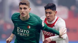 Edson fue titular en Ajax ante Feyenoord.