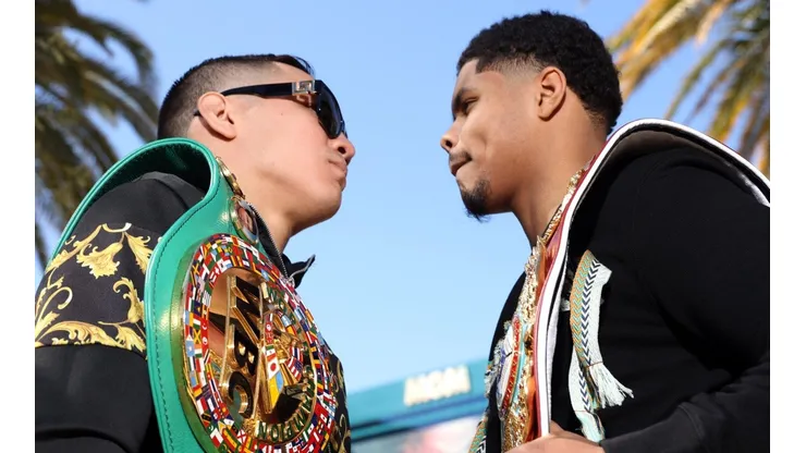 Oscar Valdez vs Shakur Stevenson: Candente cara a cara previo a la pelea