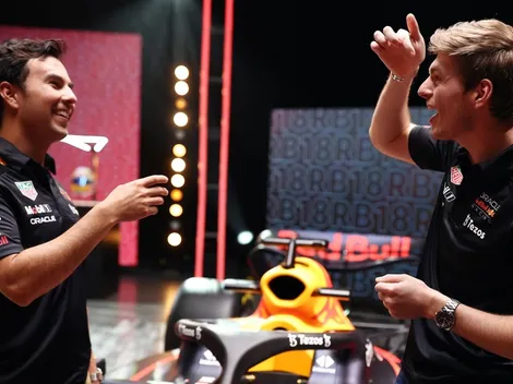 La épica reacción de Checo al enterarse cuánto ganará Verstappen en 2022