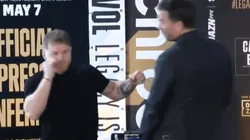 VIDEO: Canelo Álvarez le dio a Eddie Hearn el mayor susto de su vida