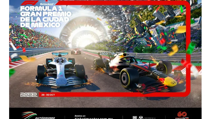 Presentaron 4 pósters oficiales para el GP de México 2022.