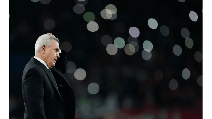Javier Aguirre en la derrota contra Al-Ahly.
