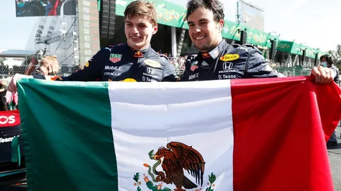 Verstappen y Pérez en el GP de México 2021
