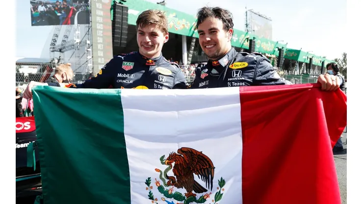 Verstappen y Pérez en el GP de México 2021
