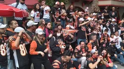 Fans de Bengals disfrutando de su gran día en CDMX. (Foto: Bolavip México)
