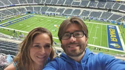 Martín Uribe, invitado especial de los Rams para el Super Bowl LVI.