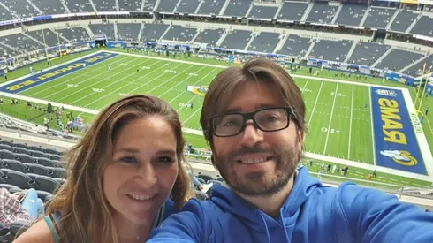 Martín Uribe, invitado especial de los Rams para el Super Bowl LVI.