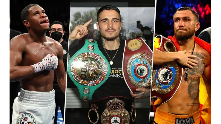 Haney y Lomachenko se pelean por George Kambosos y sus cinturones
