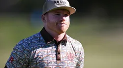 El hoyo en uno que casi mete Canelo Álvarez.