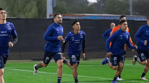 El Monterrey en entrenamiento en Abu Dabi.