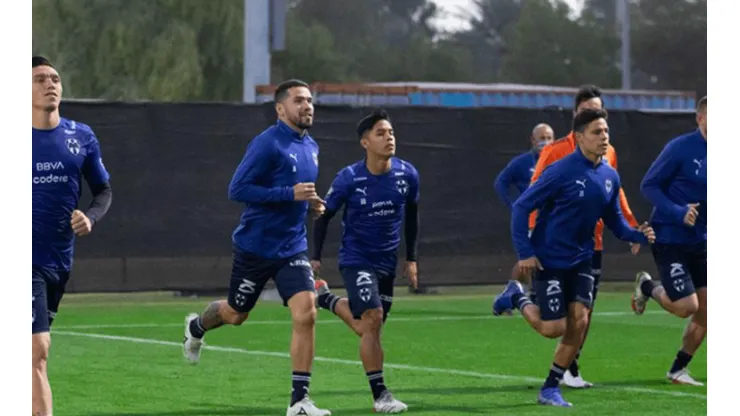 El Monterrey en entrenamiento en Abu Dabi.