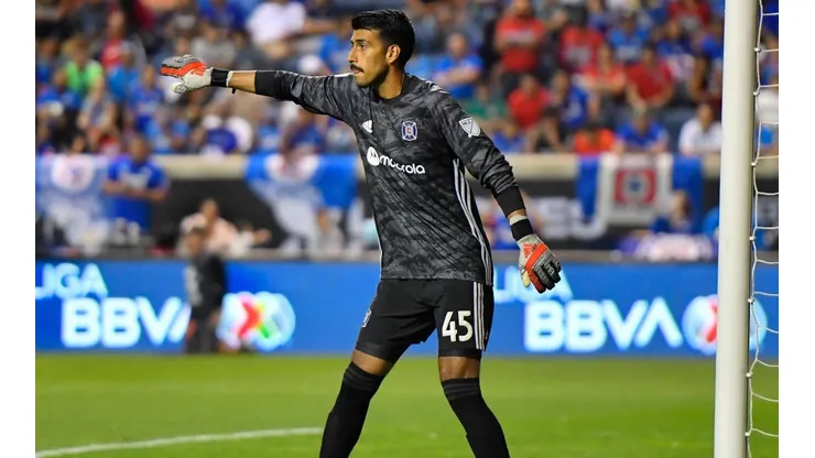 Richard Sánchez como portero del Chicago Fire.