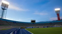 Aspecto del estadio Nacional de Kingston.