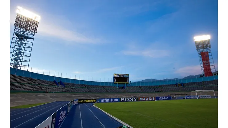 Aspecto del estadio Nacional de Kingston.