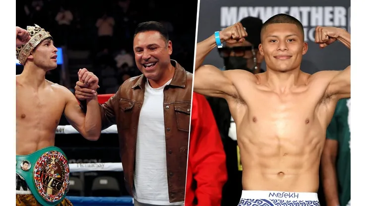 Oscar De La Hoya puso contra las cuerdas a Isaac Cruz