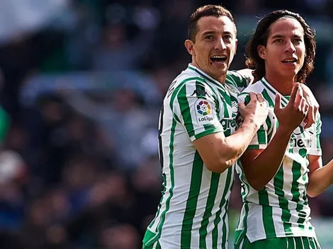 Diego Lainez y Andrés Guardado titulares en Betis