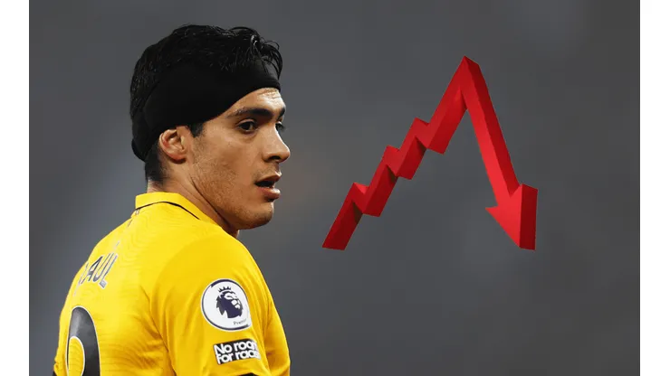 Raúl Jiménez ha bajado mucho su valor de mercado.