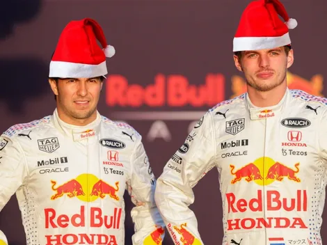 ¡Lo trolleó! El regalo de Max Verstappen para Checo Pérez por Navidad