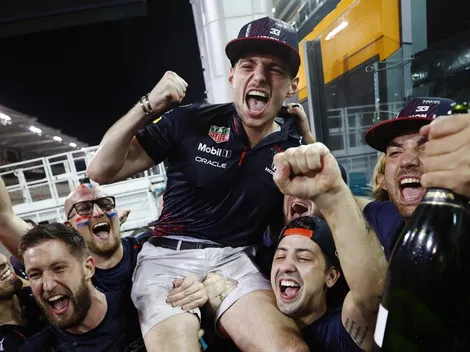 El 'alocado' festejo de Verstappen tras ser campeón de F1
