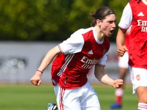 Marcelo Flores lució su categoría e hizo golazo en entrenamiento del primer equipo del Arsenal
