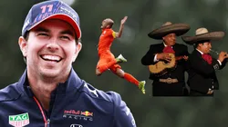 Checo Pérez es felicitado en la TV de Países Bajos.