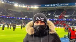 La Chofis López en el Parque de los Príncipes.