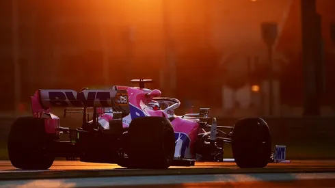 Sergio "Checo" Pérez, aún con Racing Point, durante el Gran Premio de Abu Dhabi en 2020.