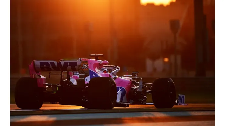 Sergio "Checo" Pérez, aún con Racing Point, durante el Gran Premio de Abu Dhabi en 2020.