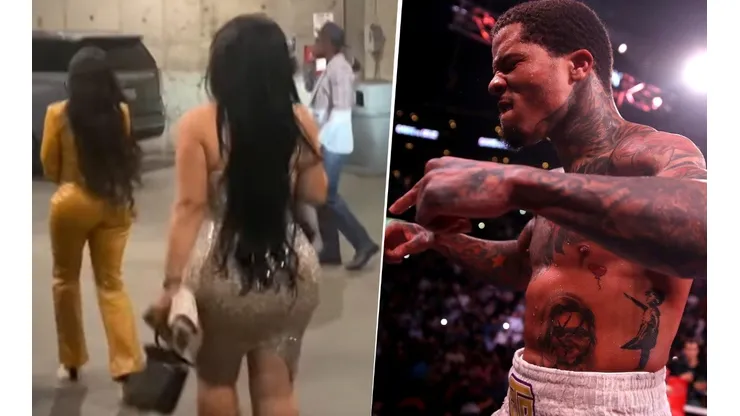 Las mujeres que escoltaron a Gervonta Davis en su salida del Staples Center