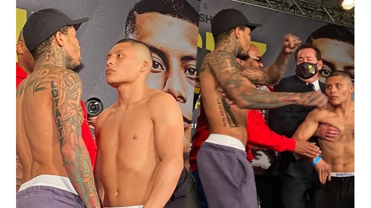Duro cruce entre Gervonta Davis e Isaac Cruz.