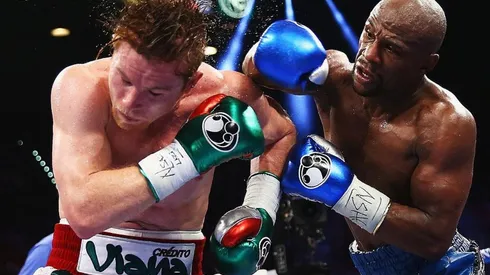 Mayweather destruyó a Canelo Álvarez.