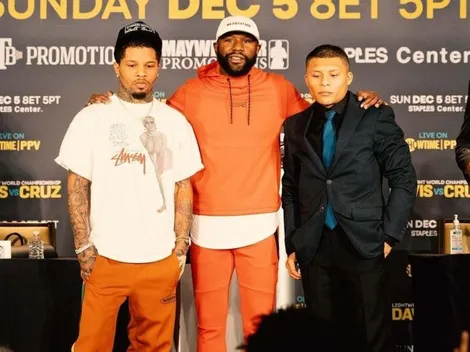 Con Mayweather presente, el Pitbull Cruz le dejó un último mensaje a Gervonta Davis