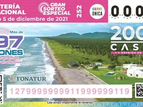 Gran Sorteo Especial 252: comprar billete ONLINE, cuándo es el sorteo de la Lotería Nacional y los premios
