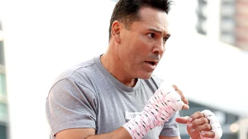 De la Hoya mostró su apoyo a Canelo Álvarez.