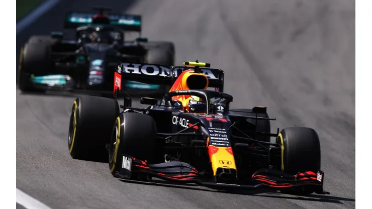 Sergio "Checo" Pérez durante la reciente jornada de la Fórmula 1 en Brasil. (Foto: Getty Images).