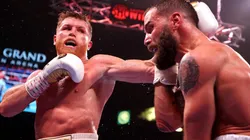 Así tiene el rostro Caleb Plant.