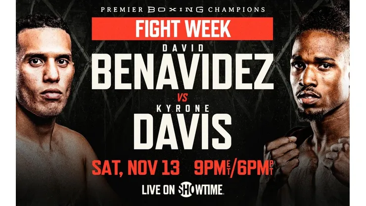 David Benavídez vs Kyrone Davis: Fecha, hora y canal para ver en directo la pelea