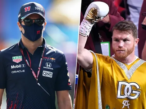 La felicitación especial que le hizo llegar Checo Pérez a Canelo Álvarez