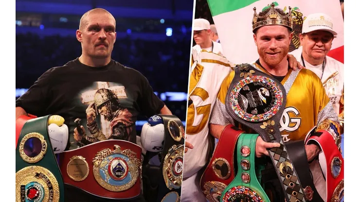 Oleksandr Usyk le dio a Canelo Álvarez la bienvenida al Club de los Indiscutibles