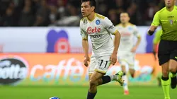 Chucky jugó 30 minutos en el empate del Napoli