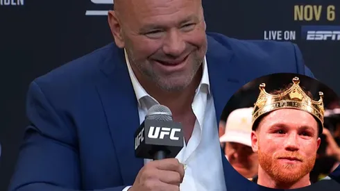 El presidente de UFC miró la pelea de Canelo Álvarez durante la cartelera en la que peleó Usman