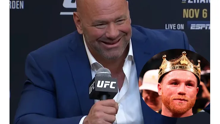 El presidente de UFC miró la pelea de Canelo Álvarez durante la cartelera en la que peleó Usman