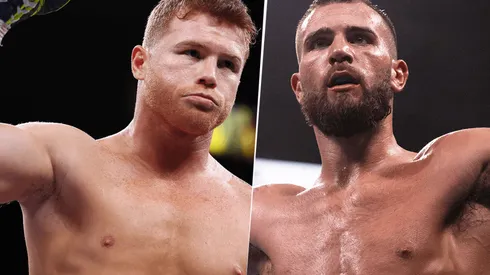 Canelo Álvarez y Caleb Plat se miden en un gran combate (Foto: Getty Images).