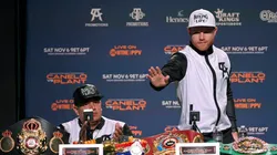 Pesaje de Canelo Álvarez vs. Caleb Plant. (Getty Images)