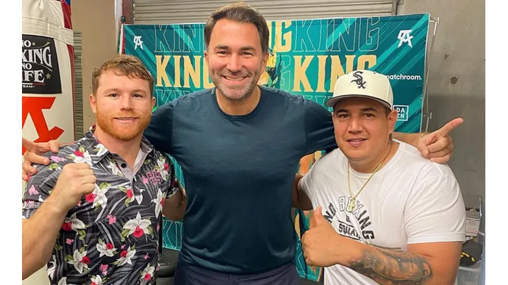 Canelo Álvarez vs Caleb Plant: Eddie Hearn también quiso hacer su pronóstico