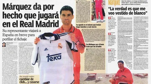 La nota de Marca donde Rafa Márquez ya se sentía jugador del Real Madrid.