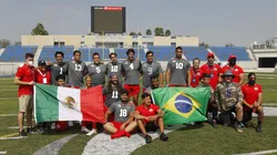 Participantes del primer NFL International Combine México 2021.